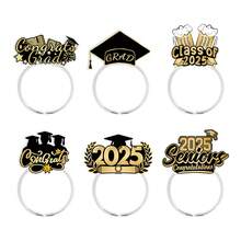 6 Pcs Cross-Border New Graduation Season Decoration Headbands Adult Graduation Ceremony Decoration Party Headbands Wholesale - Black - View 5