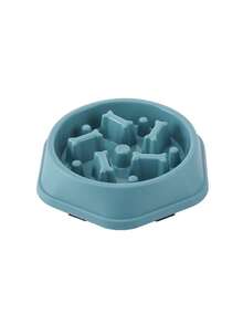 慢食防呛狗碗，宠物喂食器，骨头形状糖果色，猫咪慢食碗，防滑宠物慢食托盘，适用于中大型犬猫 - 彩色 - 查看 16