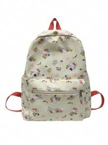 Sanrio Borsa a tracolla da donna 2024 nuovo zaino minimale giapponese per studenti carino, compatto, ad alta capacità, zaino casual per forniture scolastiche, ritorno a scuola
