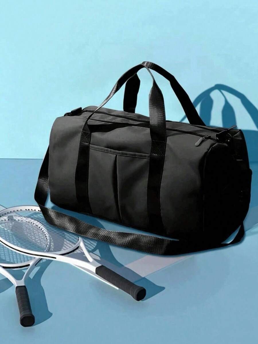 Night Vacation Luggage, Travel Bag, Large Capacity Waterproof Fitness Bag, Dry Wet Separation Weekend Carry On Bag, Multi-Functional Portable Shoulder Bag For Business, Vacation, Outdoor, Skiing Leisure, Fitness Travel Bag, Overnight Bag, Handbag, Sports Bag, School Supplies, Student Return To School Supplies, Handbag, Weekend Bag, Handbag Bag For School School Accessories School Stuff - Black - View 1