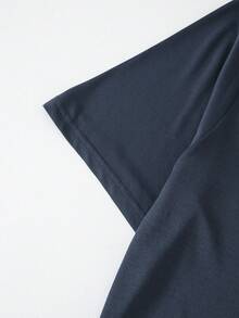 3pcs/Set Men's Summer Lightweight Pajama Set, Short Sleeve Tee And Shorts/Long Pants, Plaid Loungewear Set - Dark Grey - View 6