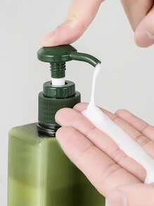 1pc 250ml/450ml Plastic Square Bottle For Hand Wash, Lotion, Shampoo, Cosmetics Travel Refillable Container