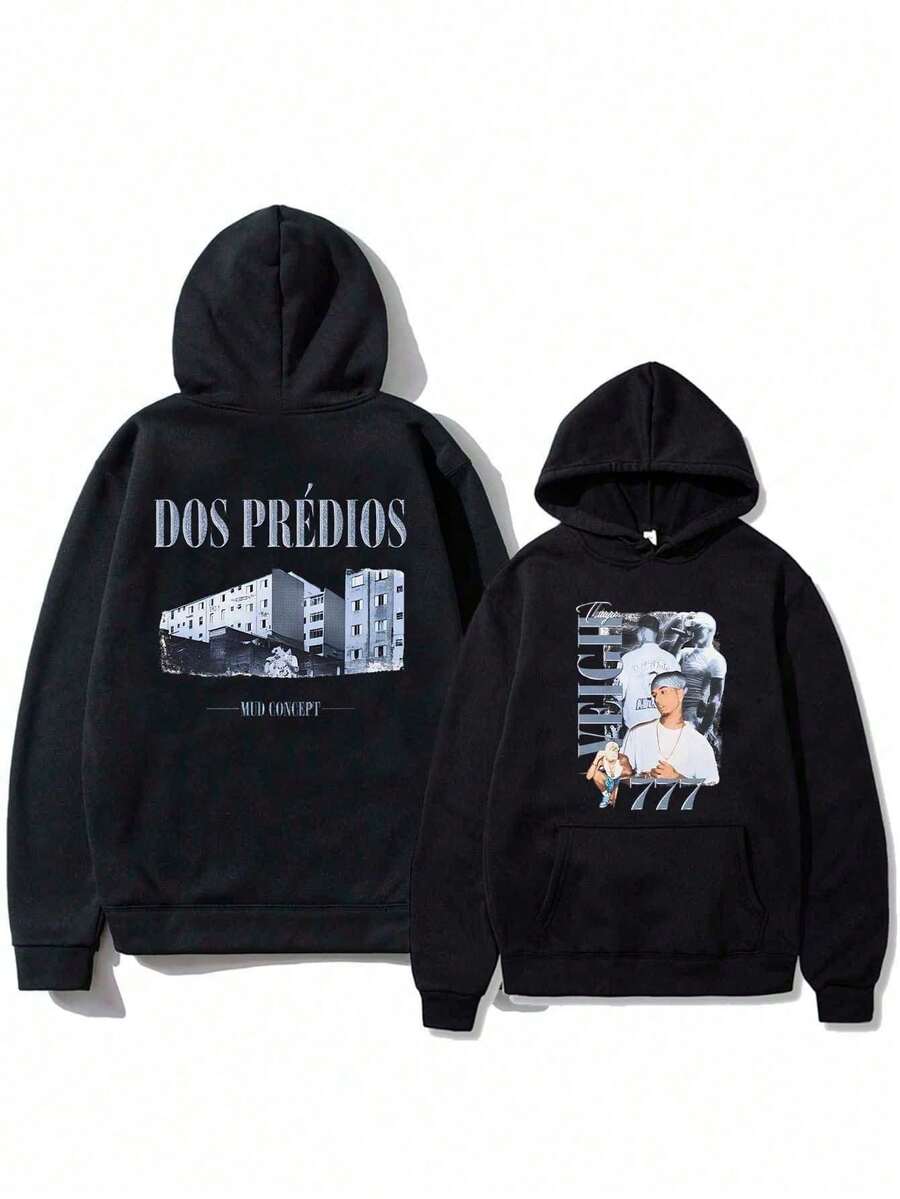 Moletom Veigh Dos Predios Blusa de Frio Streetwear Lançamento Casaco Algodão Quentinho Blusão Flanelado Moleton - Envio Imediato