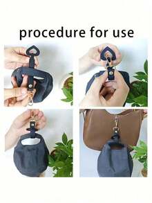 1/2 件便携式旅行帽夹，随身携带棒球帽夹，旅行帽夹，编织旅行帽夹袋，用于背包行李，保护帽子免于掉落，旅行户外背包夹收纳整理器 - 彩色 - 查看 3