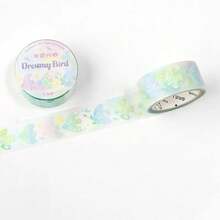 1 Cuộn Băng dính trang trí Washi bằng chất liệu PET lấp lánh, dễ thương dùng để làm sổ lưu niệm, nhật ký, điện thoại, sổ tay, nhật ký trở lại trường - Nhiều màu - Xem 8