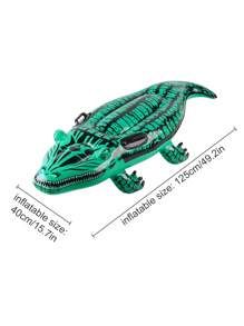 1 Stück aufblasbarer Krokodil-förmiger Sitz/Schwimmhilfe für Pool, Strand, Strandutensilien, Strandaccessoires
