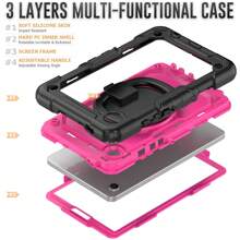 Tablet Schutzhülle, iPad Etui Samsing Tablet Etuis, faltbarer Griff Ständer mit integriertem Touchpencil Halter