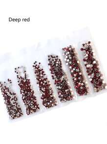 1728 Pcs Flat Back Crystal Glass Nail Art Rhinestones. 4#-12# 6 Sizes Mix DIY Decorations For Nails, Clothes, Bags, Hair Accessories, Cars, Beddings, Pendants, Etc. Suitable For Teenage Girls, Women Nail Art, Eye Makeup, Face Stickers, Jewelry Decoration Flat Back Rhinestones. 6 Bags Of Crystal Glass Flat Back Rhinestones. Nail Charms Nail Gems Nail Supplies