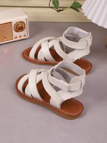 Summer Girls Fashion Flat Sandals, Suitable For Beach Vacation, Seaside Playing, And Home Casual Wear - White - View 6