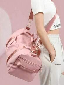 Night Vacation Luggage, Travel Bag, Large Capacity Waterproof Fitness Bag, Dry Wet Separation Weekend Carry On Bag, Multi-Functional Portable Shoulder Bag For Business, Vacation, Outdoor, Skiing Leisure, Fitness Travel Bag, Overnight Bag, Handbag, Sports Bag, School Supplies, Student Return To School Supplies, Handbag, Weekend Bag, Handbag Bag For School School Accessories School Stuff - Black - View 8