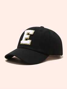 1PC Children Black 26 Letter Baseball Cap Gold Thread Embroidery Craft R Letter Design Style Kpop Fashion Snapback Cap Girls Boys Sun Hats - Black - View 57