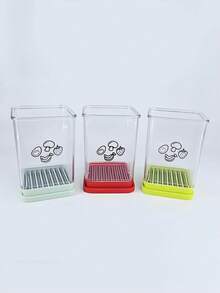 水果蔬菜快速切片机，杯形切片机不锈钢水果切片机杯形鸡蛋切片机，水果蔬菜快速切片机，不锈钢草莓切刀，厨房便携式切片工具蔬菜切割厨房小工具 - 彩色 - 查看 10