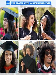1pc Graduation Cap Adjuster (Graduation Cap Not Included) - Keeps Hair Style Perfect, Non-Slip And Stable Accessories, Graduation Party Supplies - Graduation Ceremony Fixer For PhD/Master/Bachelor's Caps - View 8