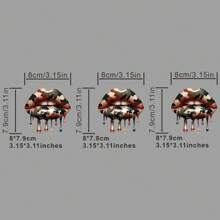 1pc/2pcs/3pcs/Camouflage Lip Patches, DIY A-Level Washable Patches, Clothes, Heat Transfer Stickers, Women's/Men's T-Shirts, Backpacks, Pillows, Decorative Badges, Labels, Baseball Caps, Backpacks, Etc. Are Available