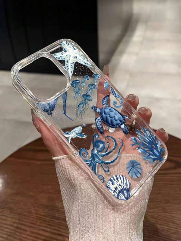 Funda para teléfono de verano con temática oceánica brillante viral - Diseño con ballenas, delfines y tortugas marinas + Protección de grado militar compatible con iPhone 11/11 Pro/11 Pro Max/12/12 Pro/12 Pro Max/13/13 Pro/13 Pro Max/14/14 Pro/14 Plus/14 Pro Max/15/15 Pro/15 Plus/16/16 Pro/16 Pro Max