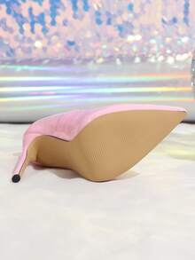 Damen Stilettos mit Spiegelglanz-Material, 2025 Neudesign rosa High Heels, elegant, Damen Pumps, elegant