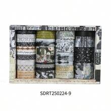 24pcs Assorted Vintage Ditsy Floral Washi Tape Set For Journaling And Scrapbooking Decorations (0.75cm*6rolls/1cm*4rolls/1.5cm*8rolls/2cm*1roll/2.5cm*3rolls/3cm*2rolls) Back To School
