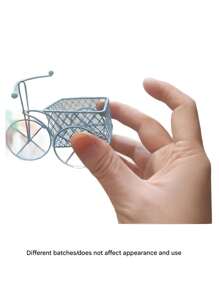 1pc Iron Tricycle Bicycle Ornaments Desktop Beauty Small Storage Rack Art Ornaments Iron Naked Car European Wedding Wedding Packaging Wedding Supplies Makeup Small Storage Decorative Ornaments Iron Naked Car Creative Candy Box Wedding European Wedding Candy Box Creative Wedding Gift Ornaments
