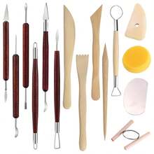 粘土雕塑工具、聚合物工具、陶器及耗材、陶瓷雕塑造型、雕刻，适合儿童成人初学者