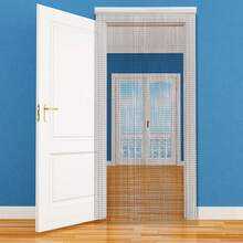 SanBouSi 90*120Cm Kettenvorhang Türvorhang, Aluminium Kettenvorhang, Aluminium Kettenvorhang