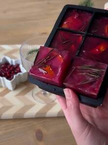 6-Grid Ice Cube Tray With Lid, Soft & Easy Release Ice Mold For Cocktail, Quick Making Various Drinks, Suitable For Multiple Occasions - Multicolor - View 9