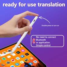 قلم لمس، امتصاص مغناطيسي للتخزين، شحن سريع، كتابة سلسة، متوافق مع آيباد 6/7/8/9/10/11/12، آيباد إير/ميني/برو (2018-2024)، قلم رصاص سعوي للمكتب والدراسة