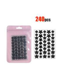 480 ملصق وجه بألوان الوردي والأسود والأبيض والأزرق والبنفسجي والأخضر على شكل نجوم، ضروري للتصوير والرسم على الوجه، مناسب لمختلف الحفلات والتجمعات والأنشطة الممتعة. 240/40 قطعة، مكياج، رخيص، ديكور الغرفة، مكياج، سفر، غرفة النوم، اكسسوارات المكياج