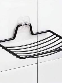 Suport pentru săpunieră cu design de drenaj, suport pentru burete de chiuvetă, săpunieră, rezistent la rugină și impermeabil, instalare ușoară, organizator de baie, fără găurire, organizator de duș, pentru depozitare în baie și decor interior și bucătărie