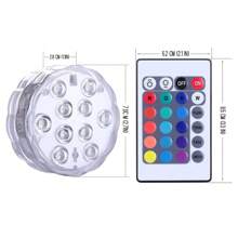 Floating Lights LED Multi Color Changing Water Float Drift Lamp For Fish Tank Pond Led Floating Lamp Swimming Pool Ball Pond Drift Waterproof Glow Show Disco Color Changing Light 16 Colors 10leds LED Submersible Light Remote RGB Swimming Pool