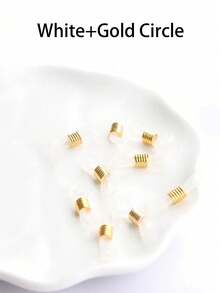 20pcs Adjustable Rubber Eyeglass Chain Ends Connectors For Eyeglass Holder Necklace, Jewellery Making Supplies Glasses Accessories For Women