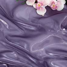 1 件闪亮高密度薄纱面料，适用于 DIY 婚纱，水晶缎面欧根纱面料 - 彩色 - 查看 19