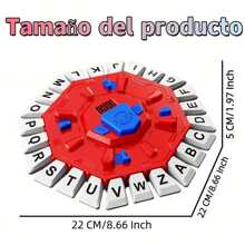 Juego de mesa giratorio español, 2 modos - Respuesta de 10 segundos y modo bomba, juego interactivo ágil en grupo, 36 escenas hilarantes y temporizador, juego de estrategia de construcción de palabras, ideal para familia, trabajo en equipo, al aire libre, Navidad, cumpleaños, regalo de Año Nuevo