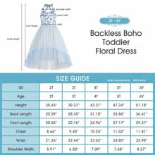 Little Girls' Ruffled Tulle Summer Dress With Floral Print Garden Parties