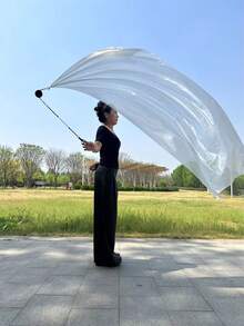 1 Pack Belly Dance Colorful Veil Bow Toss Scarf Ribbon Ball For Performance, Party And Dance - Multicolor - View 15