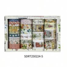 24pcs Assorted Vintage Ditsy Floral Washi Tape Set For Journaling And Scrapbooking Decorations (0.75cm*6rolls/1cm*4rolls/1.5cm*8rolls/2cm*1roll/2.5cm*3rolls/3cm*2rolls) Back To School