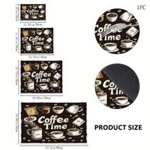 1 pieza Felpudo drenante para encimera de cocina, alfombrilla antideslizante absorbente de agua, felpudo de uso múltiple lavable para encimeras, cafeteras, mesas de comedor, platos