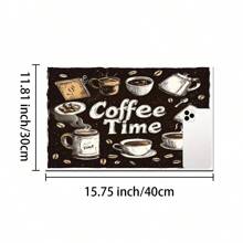 1 pieza Felpudo drenante para encimera de cocina, alfombrilla antideslizante absorbente de agua, felpudo de uso múltiple lavable para encimeras, cafeteras, mesas de comedor, platos