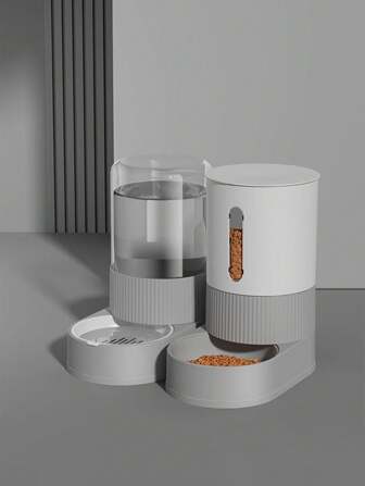 Gravity Dog And Cat Feeder, Capacity Of 2.6 Liters, Material, Large Mouth Design, Used As A Siphon Device For Water Dispensers
