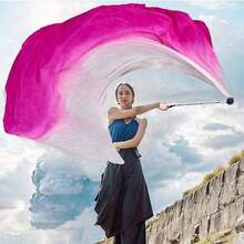 1 Pack Belly Dance Colorful Veil Bow Toss Scarf Ribbon Ball For Performance, Party And Dance - Multicolor - View 17