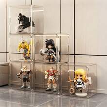 Lifevilion Clear Display Case Dustproof Storage Bins Containers Organizer Bag Show Box For Figures/Toys/Collectibles/Gundam/Car Model - Trong sáng - Xem 1