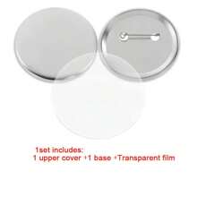1 Pack Of Blank Tin Alloy Brooch, Emblem Crafting Supplies