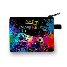 彩色红色/蓝色/黑色节日宇航员印花零钱包 - 休闲风格，涤纶材质 - 彩色 - 查看 16