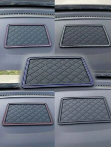 1pc Small Of Automotive Essential Item, Mobile Phone Key Anti Slip Pad, Automotive Parts Storage Anti Slip Pad, Silicone High Temperature Resistant Pad - one-size - View 1