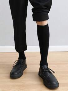 1Pair Of Men's Tall Socks, Breathable And Comfortable, Men's Business Socks, Suitable For All Seasons