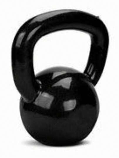 Kettlebell 04Kg - Emborrachado - Academia/Musculação/Fisioterapia
