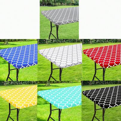 1PC Offers A Variety Of Geometric Patterned Elastic Tablecloths In Square And Circular Sizes. Made From Shredded Milk Material, Suitable For Spring And Summer Seasons. These Tablecloths Can Be Used As Decorations For Kitchens, Restaurants, And Courtyards, As Well As For Decorating Dining Tables Of Different Sizes. They Are Very Suitable For Family Gatherings And Outdoor Picnics.