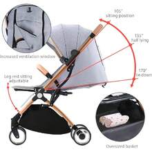 Lightweight Stroller,Compact Travel Buggy,One Hand Foldable,Five-Point Harness,Upgraded Wheels,Great For Airplane(Green) - Blue - View 11