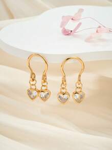 AVYRING 1pc Sparkling Non Piercing Nipple Jewelry Heart CZ Dangle Fake Nipple Rings Fake Body Piercing Summer Jewellery Sexy Women Clothing Accessories