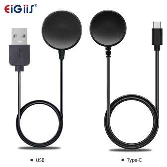 EIGIIS 1 pieza Cargador magnético USB compatible con Galaxy Watch 6/4/3/5pro, Carga magnética Tipo C compatible con Galaxy Watch 6/4/3/5pro