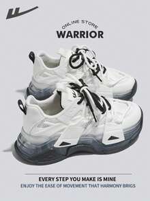 Warrior Comfortable Street Style Chunky Shoes For WomenSpring And SummerLightweight Comfortable Breathable Running Shoes Modest Style Casual Yet Sleek Sneakers Applicable Throughout The Year Wear-Resisting All-Day Wear Training Sneakers